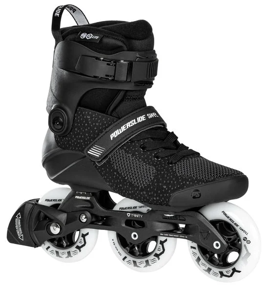 All-Terrain Inline Skates for Off-Road Use-Powerslide Swell 100mm Lite Black II Inline Skates