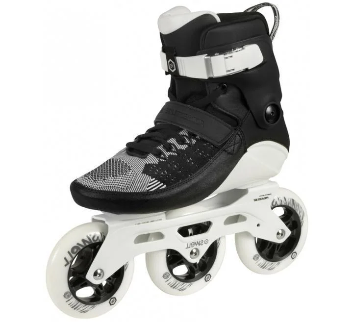 Comfortable Roller Skates with Smooth Wheels-Powerslide SWELL 110 Black & White