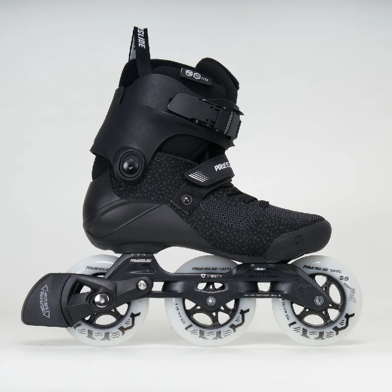 All-Weather Roller Skates for Various Conditions-Powerslide Swell Lite 100 Inline Skates - Unisex - Black