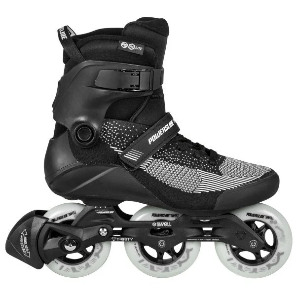 Complete Roller Skate Set for All Riders-Powerslide Swell Lite Black 1OO Inline Skate