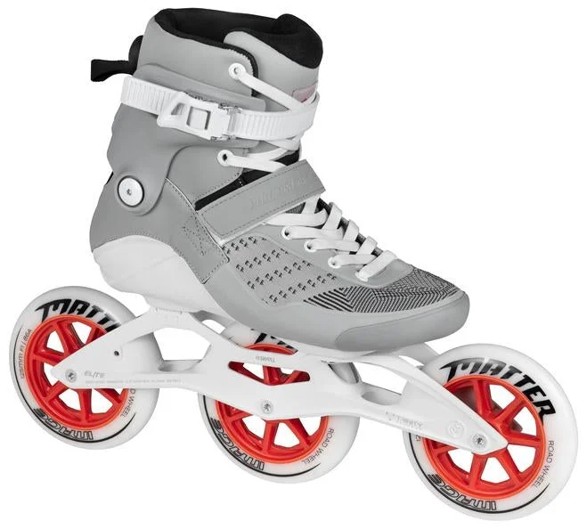 Comfortable Roller Skates with Soft Cushion-Powerslide Swell Road 125mm Grey Inline Skates