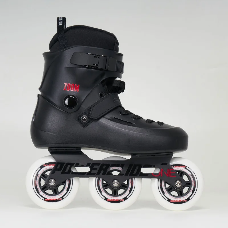 Comfortable Roller Skates for All Ages-Powerslide Zoom Black 100 Inline Skates - Unisex