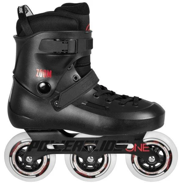 Roller Skates for Beginners with Safety Features-Powerslide Zoom Black 100 Inline Skates