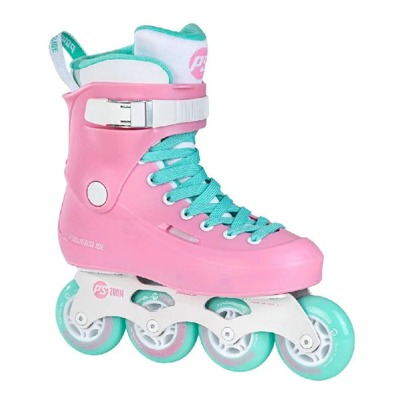 All-Terrain Roller Skates for Adventure Seekers-Powerslide Zoom Cotton Candy Pink