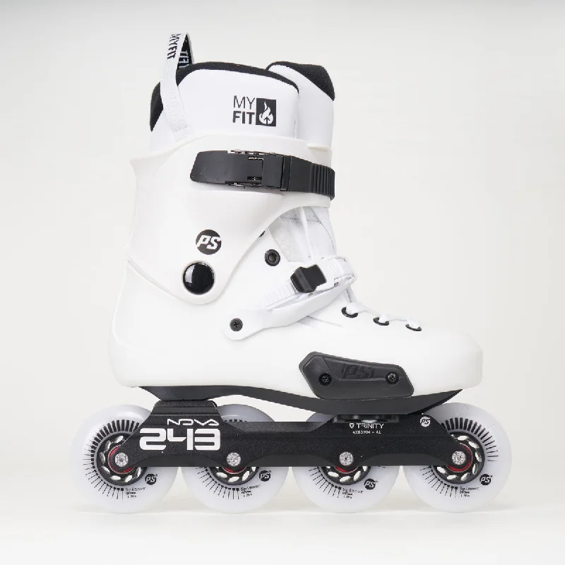 Trendy Roller Skates for Urban Commuting-Powerslide Zoom Pro Nova 80 Inline Skates - Unisex - White