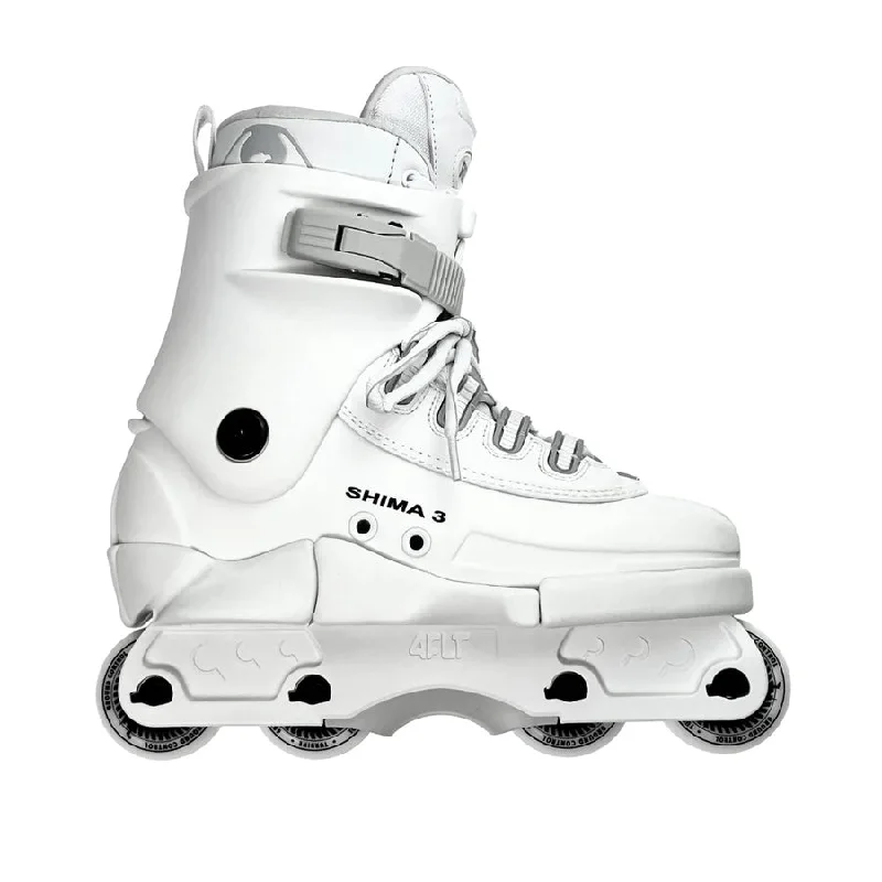 Roller Skates for Trick and Stunt Skating-Razors Shima 3 Aggressive Inline Skate - White