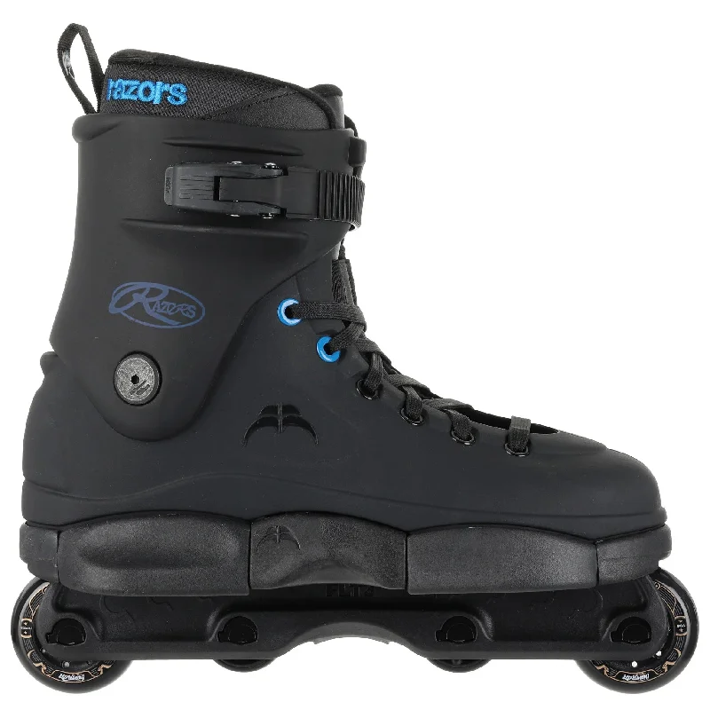 Comfortable Ice Skates for Recreational Skating-Razors SL Classic Black Mens Aggressive Inline Skates