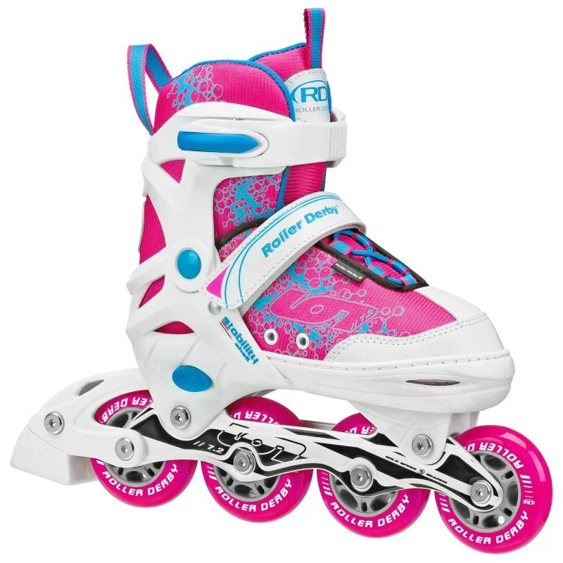 Comfortable Inline Skates for Kids and Adults-RDS Ion Inline Skates Pink/White