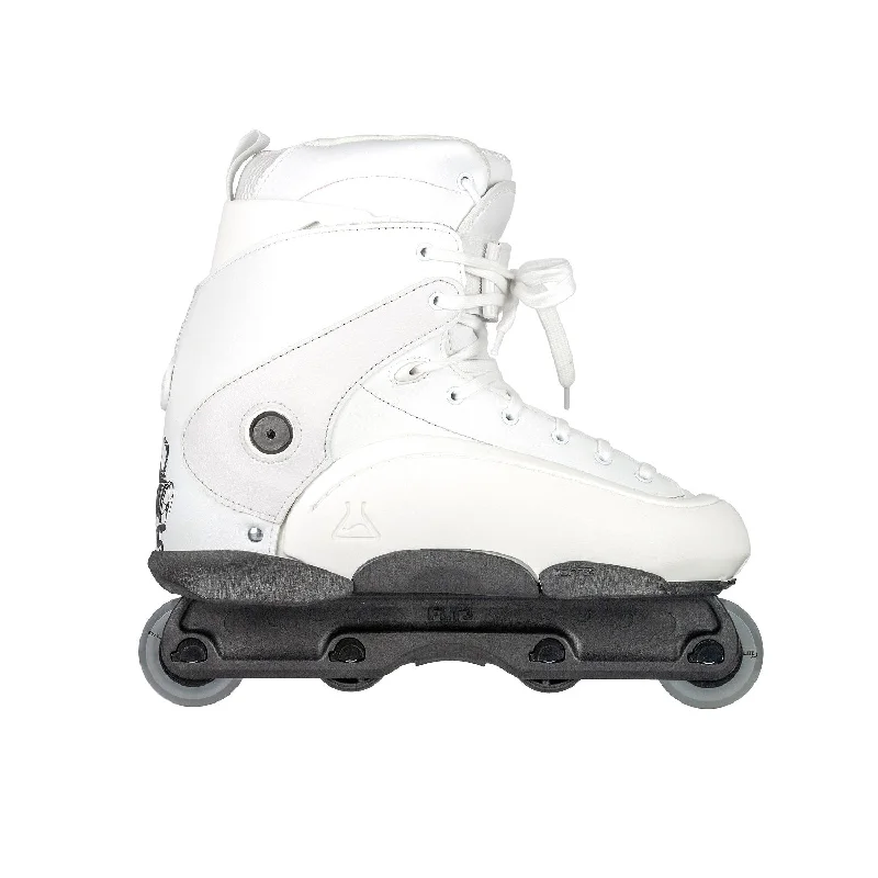 Custom Roller Skates with Customizable Colors-Remz HR 2.5W Aggressive Inline Skate Complete - White