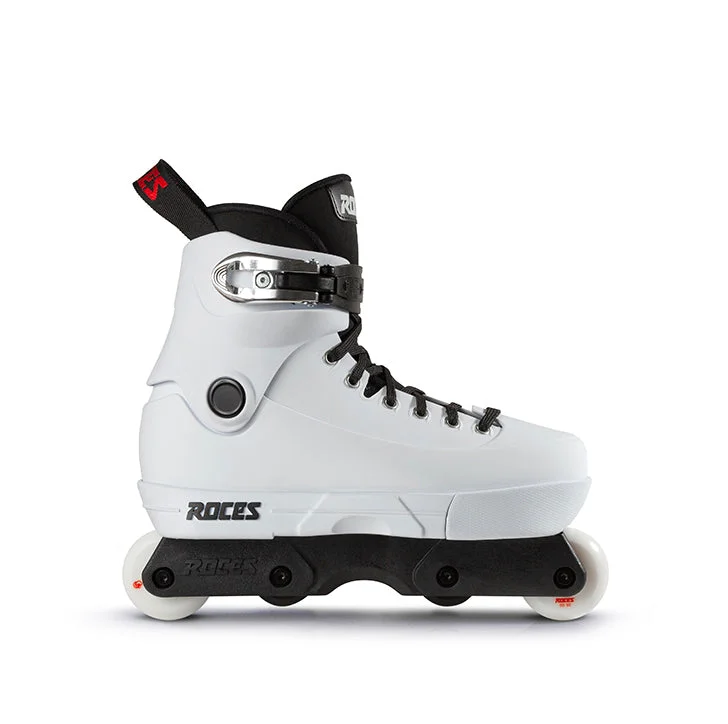 Durable Ice Skates for Outdoor Conditions-Roces<br>Fifth Element White