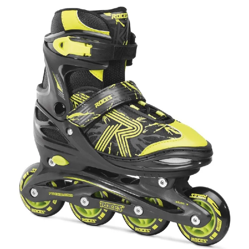 Beginner Ice Skates for Learning to Glide-Roces Jokey 3.0 Boys Inline Skate Lime