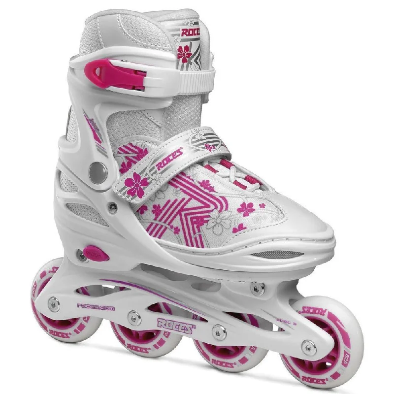 Customizable Ice Skates for Unique Fit-Roces Jokey 3.0 Girls Inline Skate White