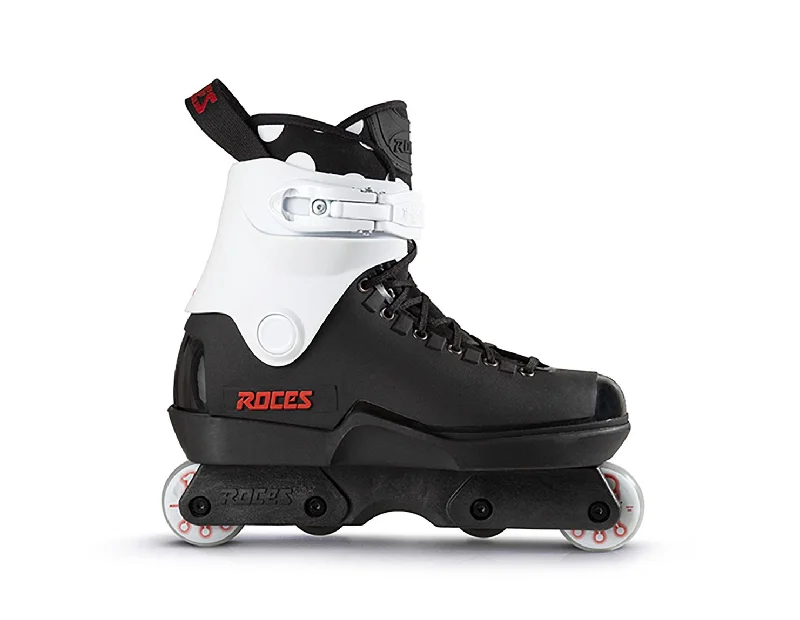 High-Performance Roller Skates for Trick Skating-Roces - M12 LO UFS Hazleton - Black/White