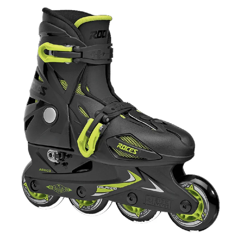 Comfortable Inline Skates with Ventilation-Roces Orlando III Adjustable Juniors Inline Skates