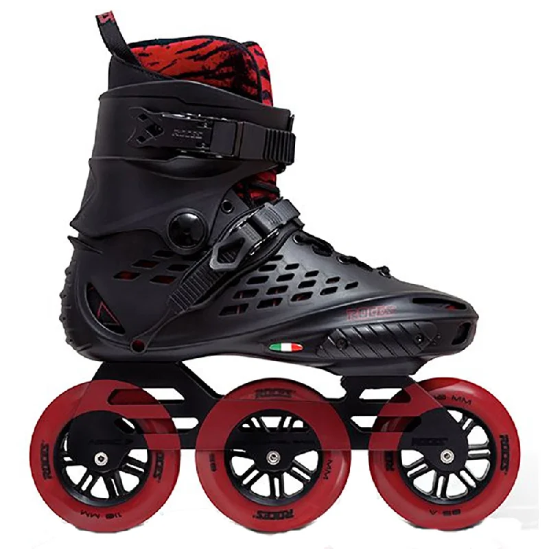 High-Quality Inline Skates for Urban Riders-Roces X35 3x110 TIF Savosin Jurassic Red Unisex Urban Inline Skates