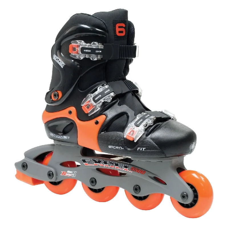 Performance Ice Skates for Figure Skating-Roller Derby Excel 5500 Junior Inline Skates