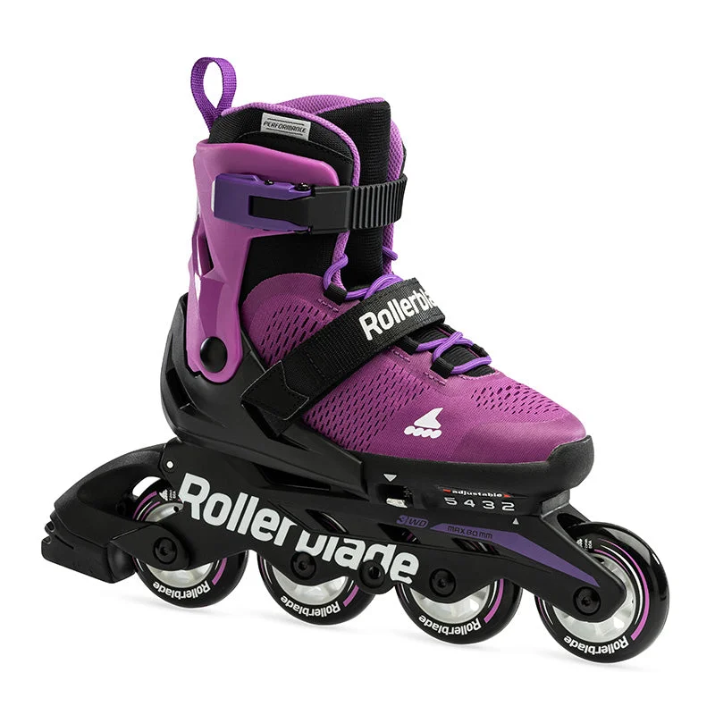 Soft Inline Skates for Comfortable Riding-Rollerblade<br>Microblade Purple/Black