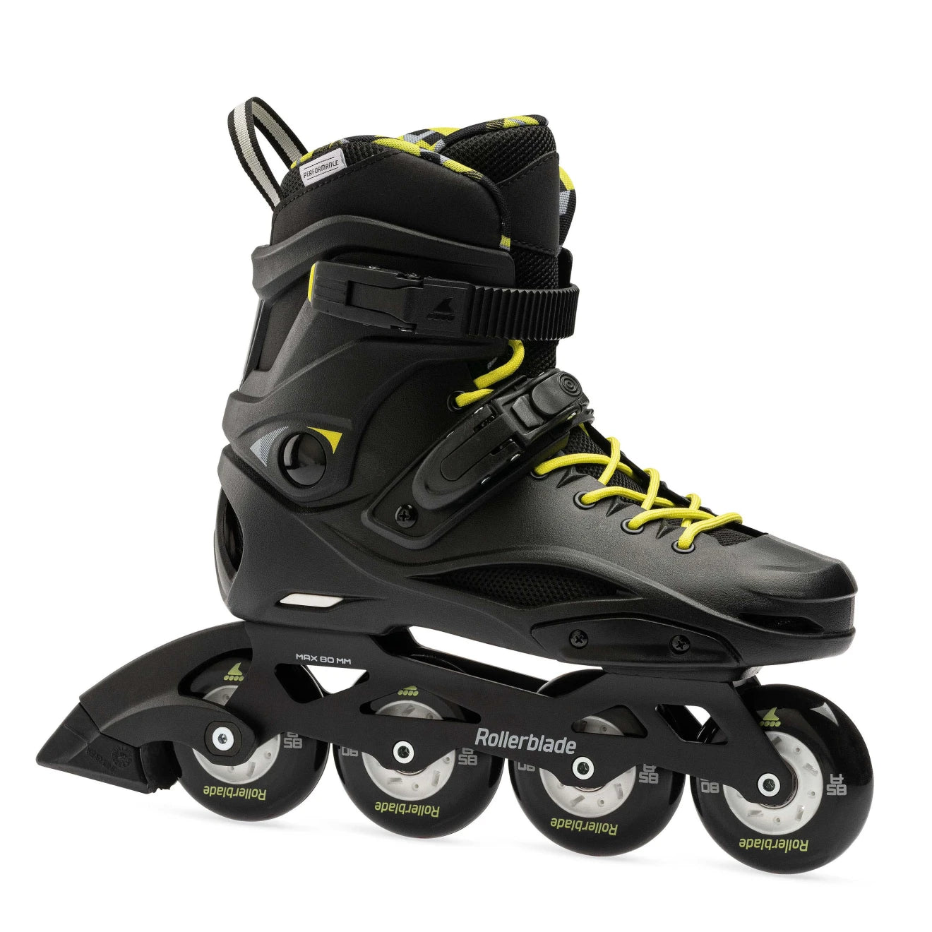 Premium Inline Skates for Performance Skating-Rollerblade RB Cruiser - Black/Lime Green