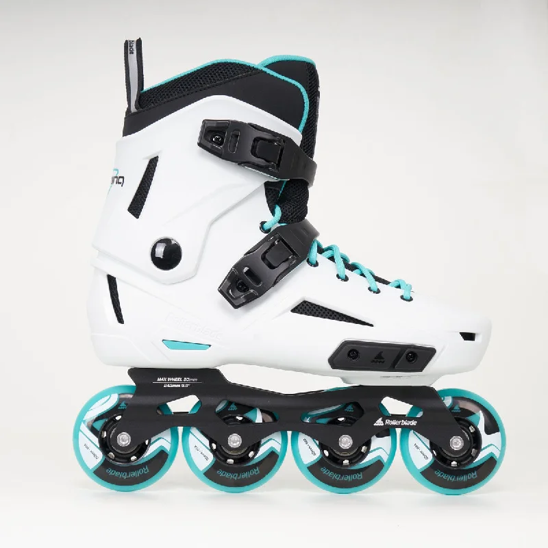 Premium Inline Skates for Advanced Performance-Rollerblade Lightning 80 Womens Inline Skates - White