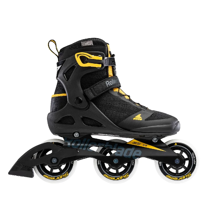 Speed Roller Skates for Fast-Paced Rides-Rollerblade Macroblade 100 3WD Mens Inline Skates- Size 9 MILDLY USED