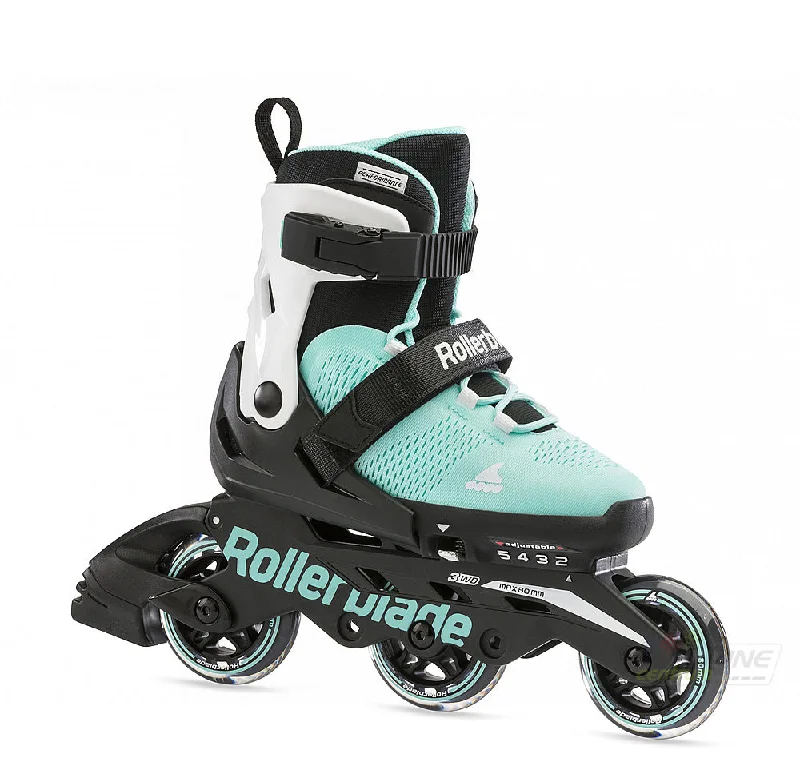 High-Quality Roller Skates for Long-Term Use-Rollerblade Microblade 3WD Junior Inline Skates - Aqua/White