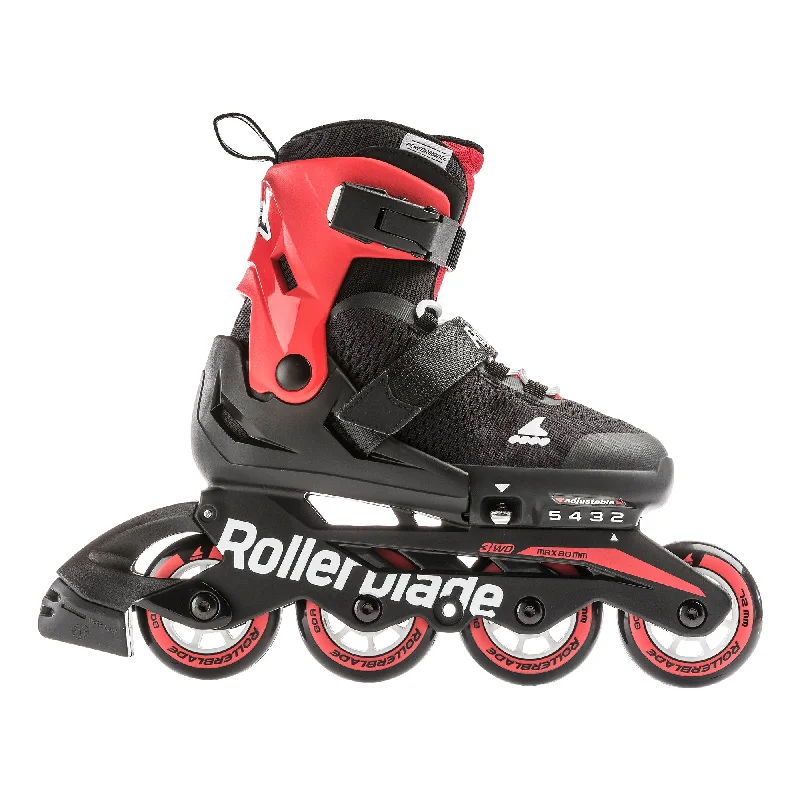 Comfortable Inline Skates for City Commuting-Rollerblade Microblade Adjustable Boys Inline Skates