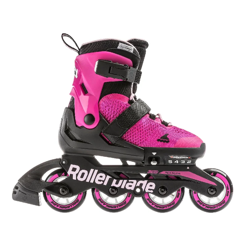 Professional Ice Skates for Figure Skating-Rollerblade Microblade Adjustable Girls Inline Skates