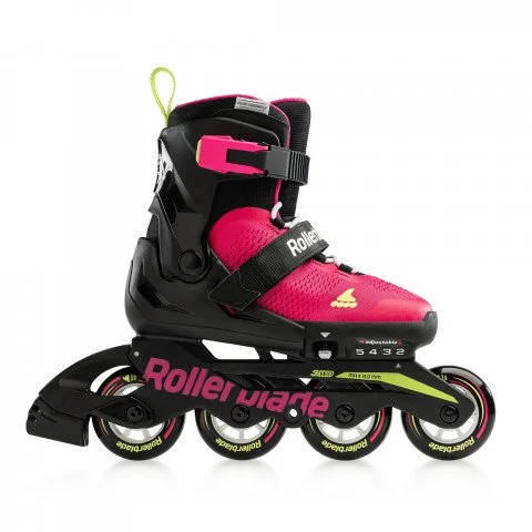 Adjustable Inline Skates for Family Fun-Rollerblade Microblade Adjustable Skates - Pink/Light Green