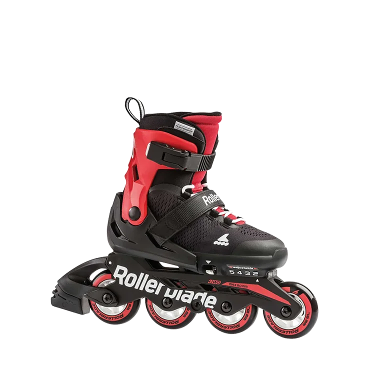 Comfortable Skates for Roller Derby Players-Rollerblade Microblade - Black/Red