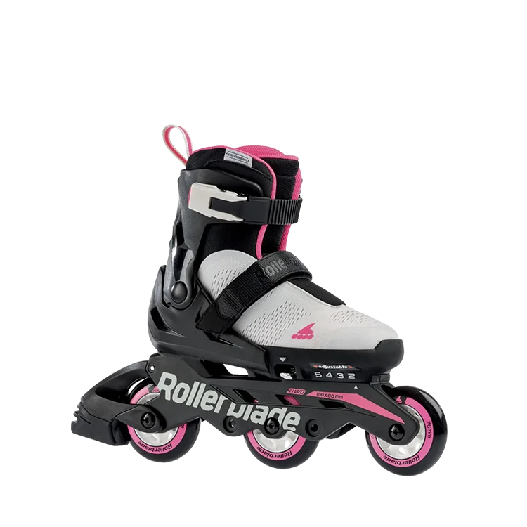 Roller Skates with Soft Wheels for Smooth Rides-Rollerblade Microblade Free 3WD G - Grey/Pink