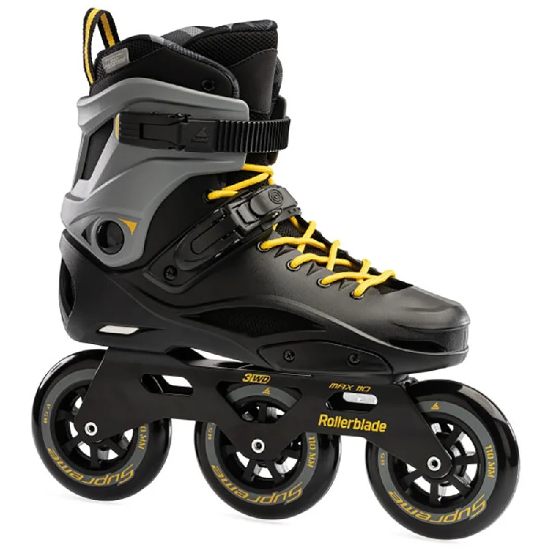 Comfortable Ice Skates for Recreational Skating-Rollerblade RB 110 - Black/Yellow