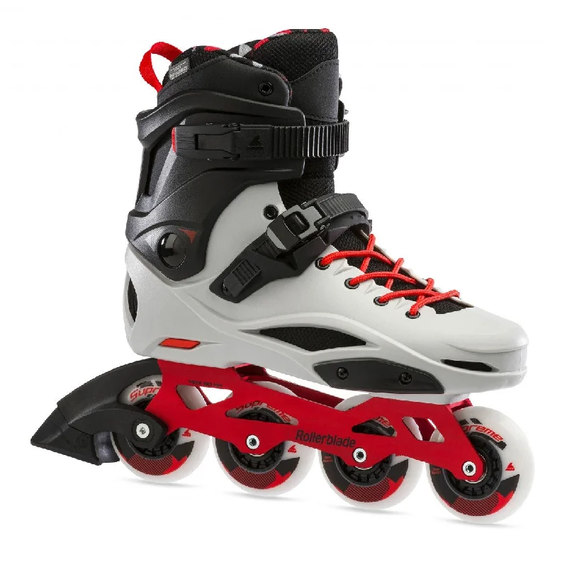 Professional Ice Skates for Figure Skating-Rollerblade RB Pro X  - Grey/Red