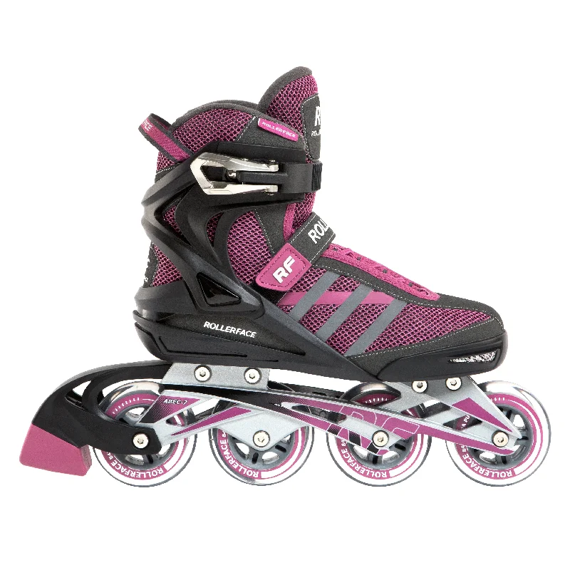 Custom Roller Skates for Unique Looks-Rollerface RFSport Magenta Women’s Adult Fitness, Sport and Recreation, Premium Inline Skates.