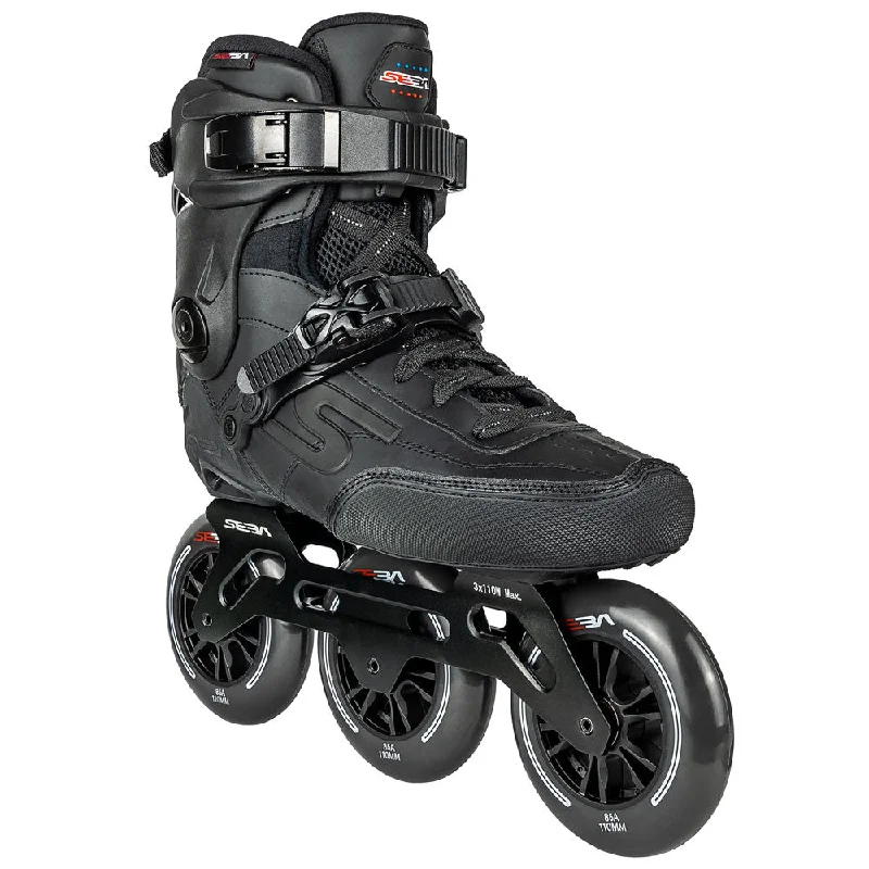 All-Terrain Ice Skates for Winter Sports-Seba High Light 310 Black Inline Skate