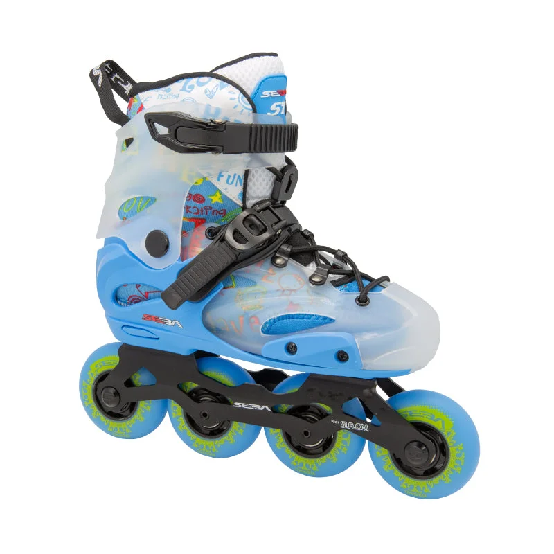 Complete Roller Skate Set for All Riders-Seba<br>ST MX Junior Blue