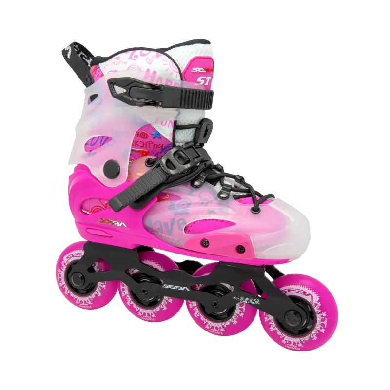 Comfortable Ice Skates for Family Skating Rinks-Seba<br>ST MX Junior Pink