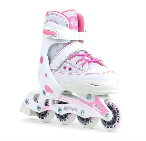 Professional Inline Skates for Racing and Tricks-SFR Camden II - Inline Adjustable Skates - Pink