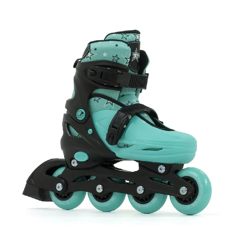 All-Weather Roller Skates for Various Conditions-SFR Plasma Inline Skates Black Green