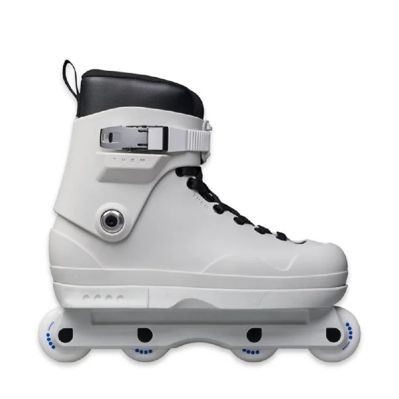 All-Weather Roller Skates for Any Season-Them Skates 909 White Inline Skate