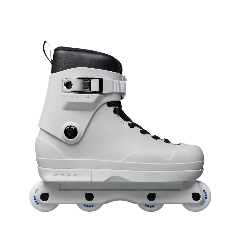 Stylish Roller Skates with Bright Designs-Them Skates<br>909 White