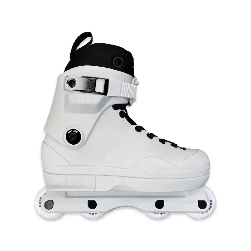 Adjustable Skate Shoes for Young Riders-Them Skates<br>909 White Intuition Premium