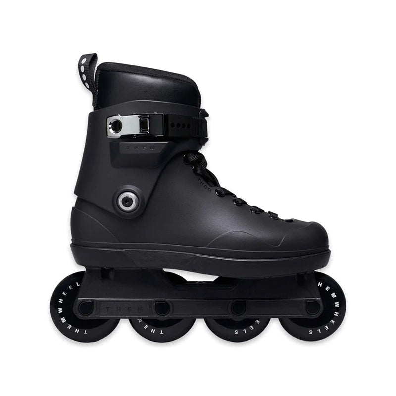 Comfortable Inline Skates for Long-Distance Riding-Them Skates<br>Them 80s Black