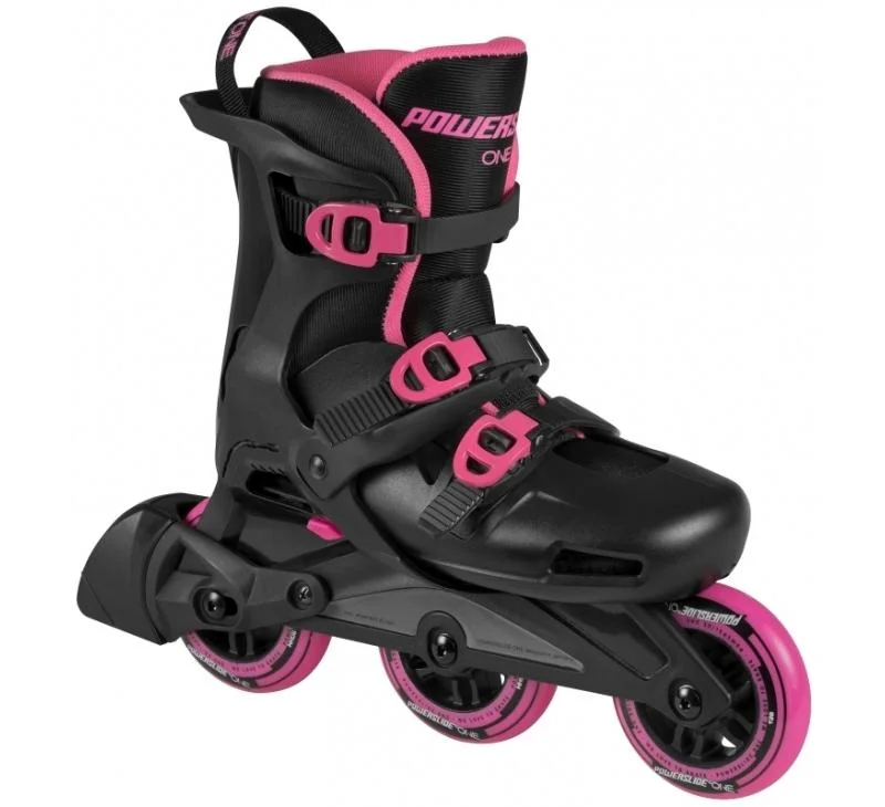 Adjustable Roller Skates for Growing Kids-Powerslide Wave Girls Tri Inline Skates