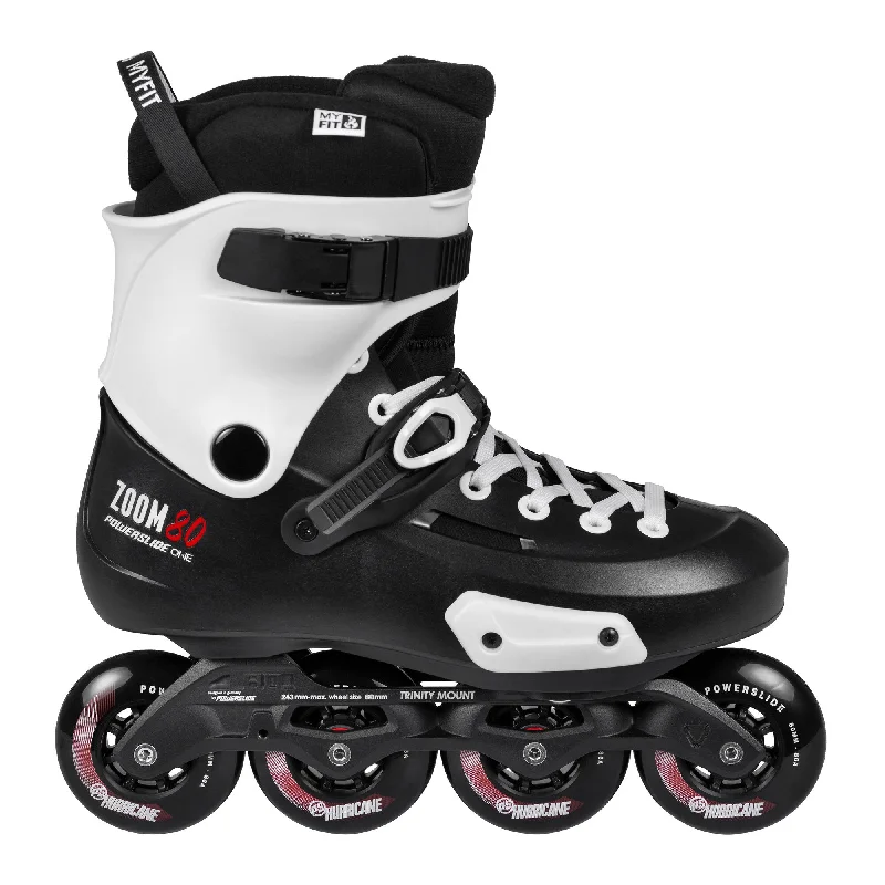 Custom Roller Skates with LED Lights-Zoom Pro Black 80