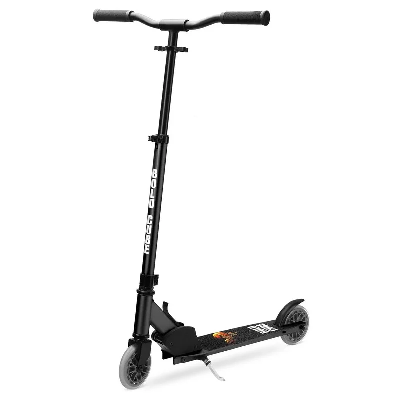 Smooth Riding Scooter for Easy Gliding-Boldcube Deluxe 2 Scooter Black