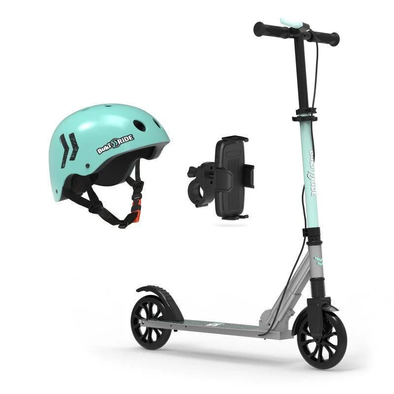 High-Performance Commuter Scooter for Adults-BUKI France Mechanical Scooter 180mm - Mint