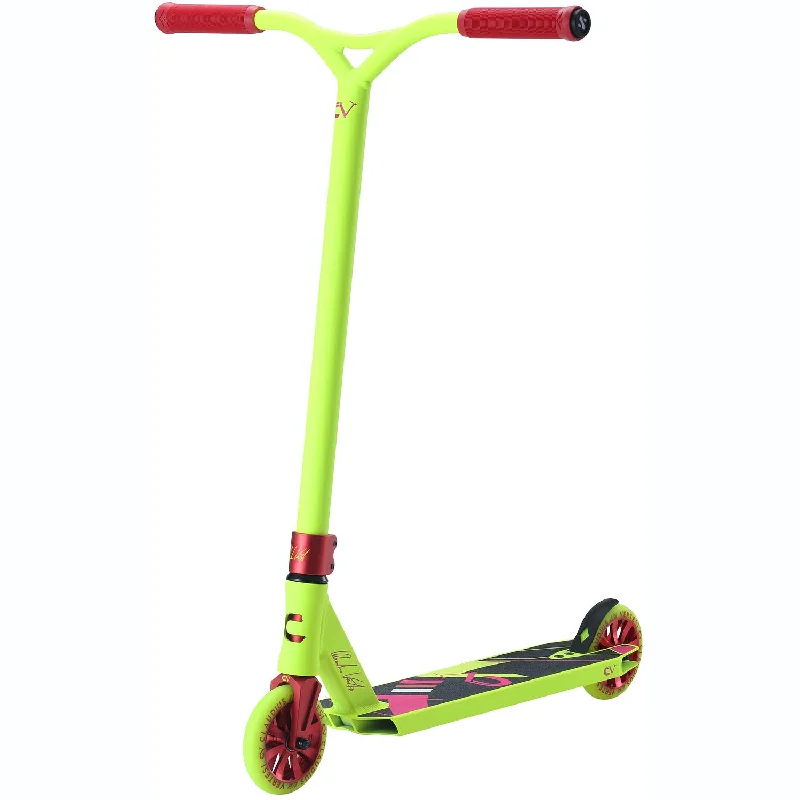 Fun Electric Kick Scooter for Adventurers-Claudius Vertesi Signature Complete Stunt Scooter - Neon yellow