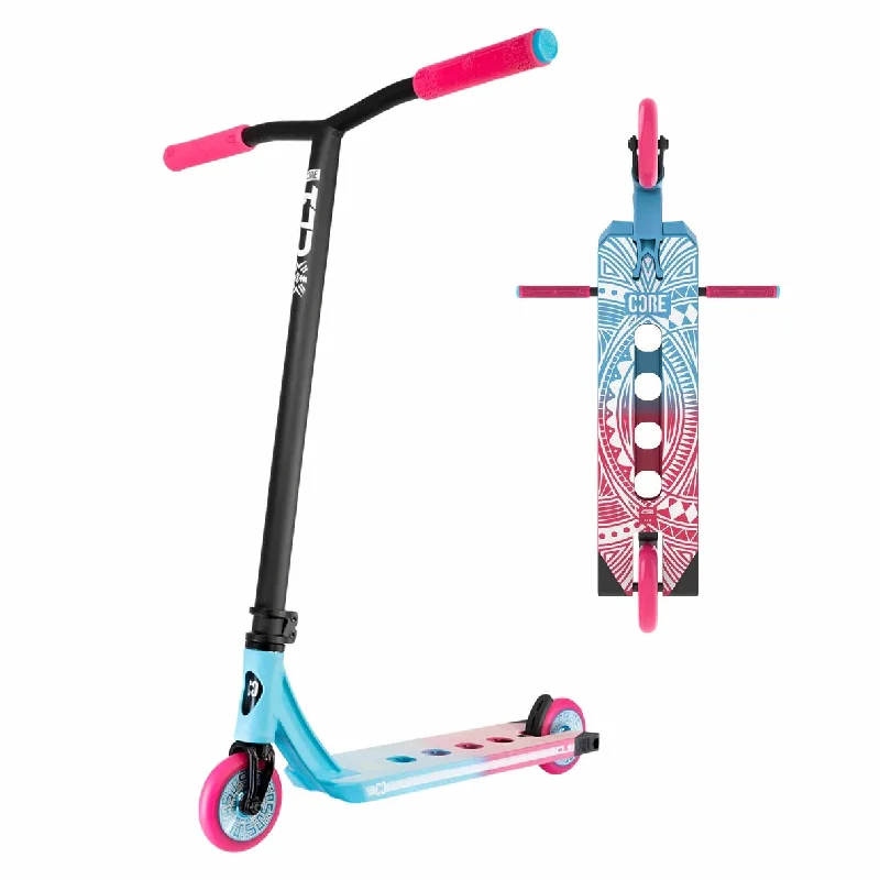 Travel-Friendly Scooter for Frequent Flyers-Core CL1 Complete Stunt Scooter - Pink  / Teal