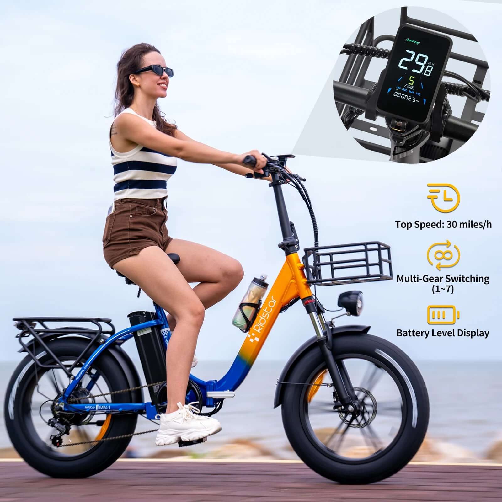 Electric Bike With Backseat