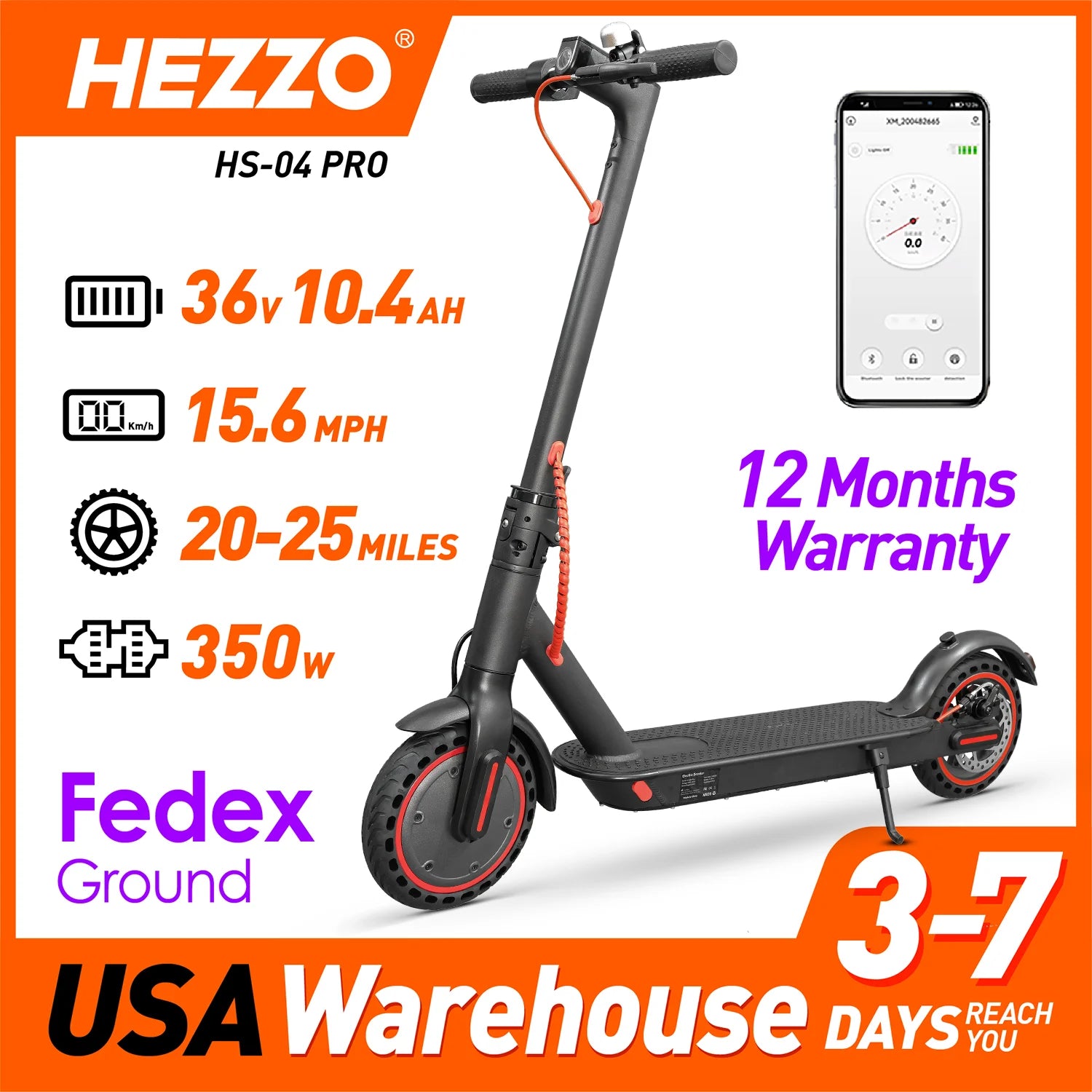 High-Speed Foldable Electric Scooter for Quick Rides-Electric Scooter Adult HS-04Pro 8.5" Self-Balance Folding